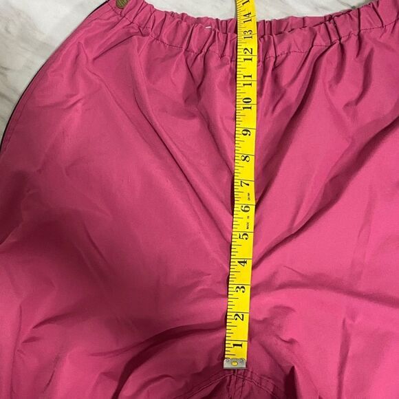 Vintage L.L. Bean Full Side‎ Zip Nylon Wind Pants Magenta Size M USA Y2K Hiking - Picture 10 of 11